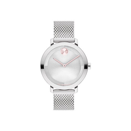 Ladies' Bold Evolution 2.0 Silver-Tone Stainless Steel Mesh Watch  Silver Dial