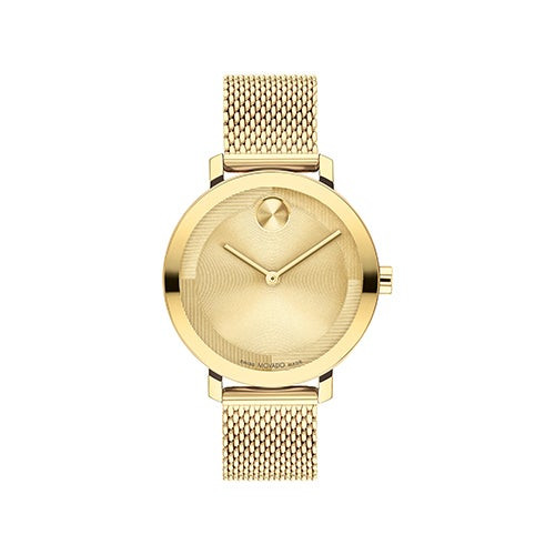 Ladies' Bold Evolution 2.0 Gold-Tone Stainless Steel Mesh Watch  Gold Dial