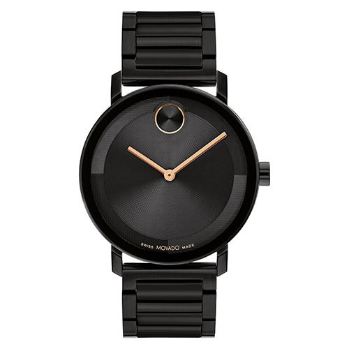 Men's Bold Evolution 2.0 Rose Gold & Black Ion-Plated Watch  Black Dial