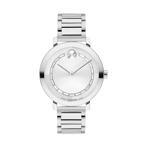 Ladies Bold Evolution 2.0 Silver-Tone Stainless Steel Watch Silver Dial