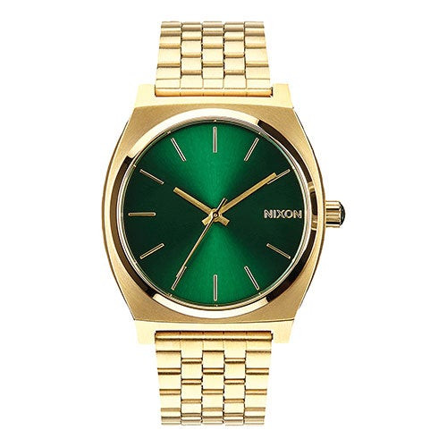 Men's Time Teller Gold-Tone Stainless Steel Watch  Green Dial