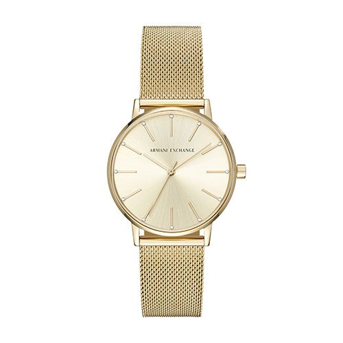 Ladies Lola Gold-Tone Stainless Steel Mesh Watch Gold Dial