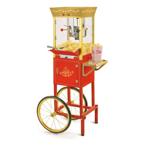 Vintage Professional Popcorn Cart w/ 8oz Kettle