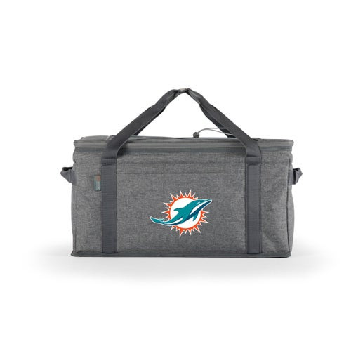 64 Can Collapsible Cooler - NFL Miami Dolphins Heathered Gray