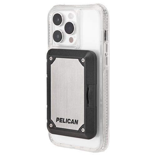 Pelican Shield MagSafe RFID Blocking Wallet Brushed Titanium