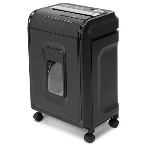 Anti-Jam 12 Sheet Crosscut Paper/CD/Credit Card Shredder w/ Pullout Basket