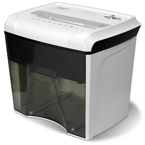 Compact Desktop-Style 12 Sheet Micro-Cut Paper/CD/Credit Card Basket Shredder