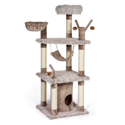 Kitty Power Siberian Mountain Plush Cat Tower
