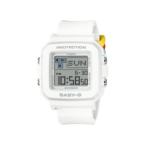 Ladies' Baby-G+PLUS Digital White Resin Strap Watch