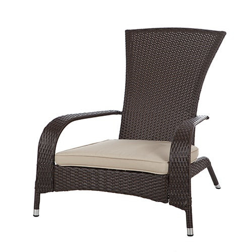 Coconino Wicker Adirondack Chair Mocha