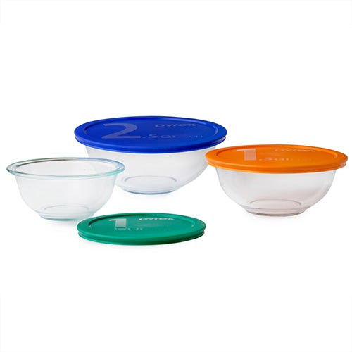 6pc Mixing Bowl Set w/ Assorted Lids