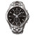 Mens Essentials Solar Chronograph Multi-Dial Silver-Tone Watch Black Dial