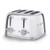 4 Slice 4 Slot Toaster Stainless Steel