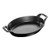 11" Oval Cast Iron Baking Dish Matte Black