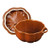 0.5qt Petite Cast Iron Pumpkin Cocotte Burnt Orange