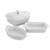 4pc Mixed Baking Dish Set White