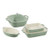 5pc Mixed Baking Dish Set Eucalyptus