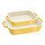 2pc Ceramic Rectangular Baking Dish Set Citron