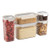 10pc Pantry Airtight Dry Food Storage Set White Stone