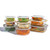 18pc Signature Glass Food Storage Set White Stone