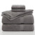 Essentials 6pc Cotton Towel Set Momument Gray