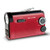 AM/FM Weather band Radio with Flashlight & Phone Charger Red