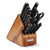Gourmet 16pc Knife Block Set Acacia