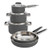 Pure 8pc Stainless Steel Cookware Gray