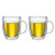 2pc Bistro Double Wall 15oz Mug Set