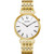 Men's Regatta Gold-Tone Stainless Steel Watch  White Dial