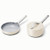 Nonstick Ceramic Minis Duo Cookware Set - Fry Pan & Saucepan Cream