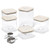 14pc Airtight Storage Container Set Cream