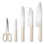 5pc Knife Set Cream