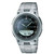 Unisex Analog/Digital Steel Watch Black Dial