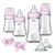 Duo Newborn Hybrid Baby Bottle Starter Gift Set Pink