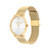 Ladies' Elliot Gold-Tone Stainless Steel Mesh Watch  Silver Dial