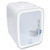 Glow 4L Mini Skincare Fridge w/ Mirror & LED Light White