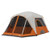 6 Person Straight Wall Cabin Tent w/ Screen Room Orange
