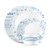 12pc Glass Dinnerware Set Garden Song