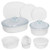 French White 12pc Round & Oval Baking Set
