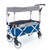 Pack & Push Compact Stroller Wagon w/ Canopy Blue & Gray