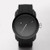 Mens Double Down Black Silicone Watch Black Dial