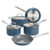 8pc Clean Ceramic Induction Cookware Set Dusty Blue