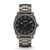 Mens Machine Smoke Stainless Steel Watch Black Dial