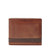 Quinn Mens Flip ID Bilfold Wallet Brown