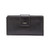 Logan Leather RFID Tab Clutch Wallet Black