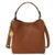 Jessie Leather Small Bucket Crossbody Bag Medium Brown
