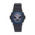 Men's Tough Solar Analog/Digital Black Resin Watch  Black Dial