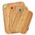 3pc Bamboo Cutting Board Set w/ Rings