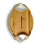 Football Shaped Bamboo Serving Tray